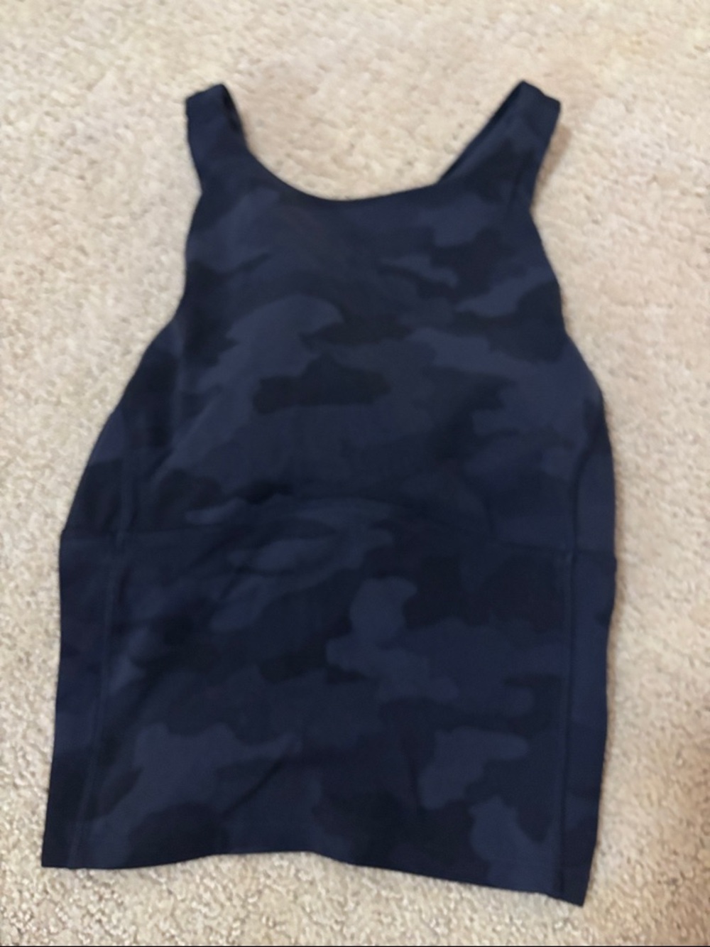 lululemon athletica Navy Black Camo Tank Top